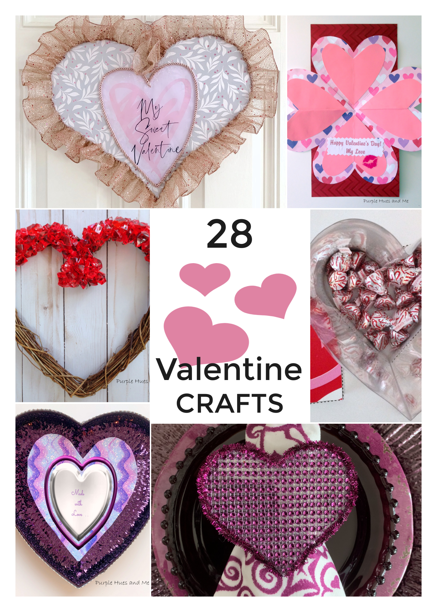 Purple Hues and Me: DIY Assorted Valentine Crafts